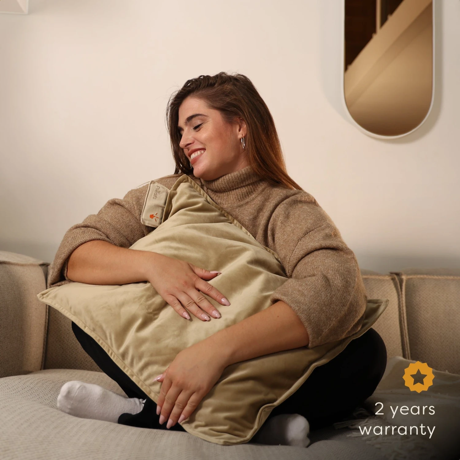 Pleafs Warmtekussen Plush 45x60cm - Crewel Tan - Afbeelding 6