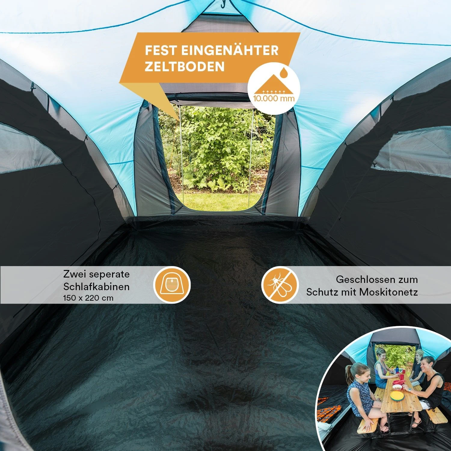 Skandika Hammerfest 4 Protect Koepeltent - Afbeelding 3