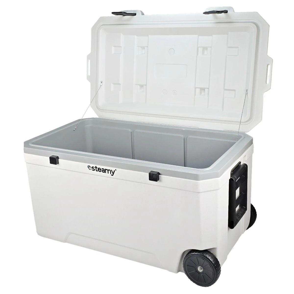 Steamy Marine 120 Roller, Koelbox Op Wielen, 120L, Wit - Afbeelding 4