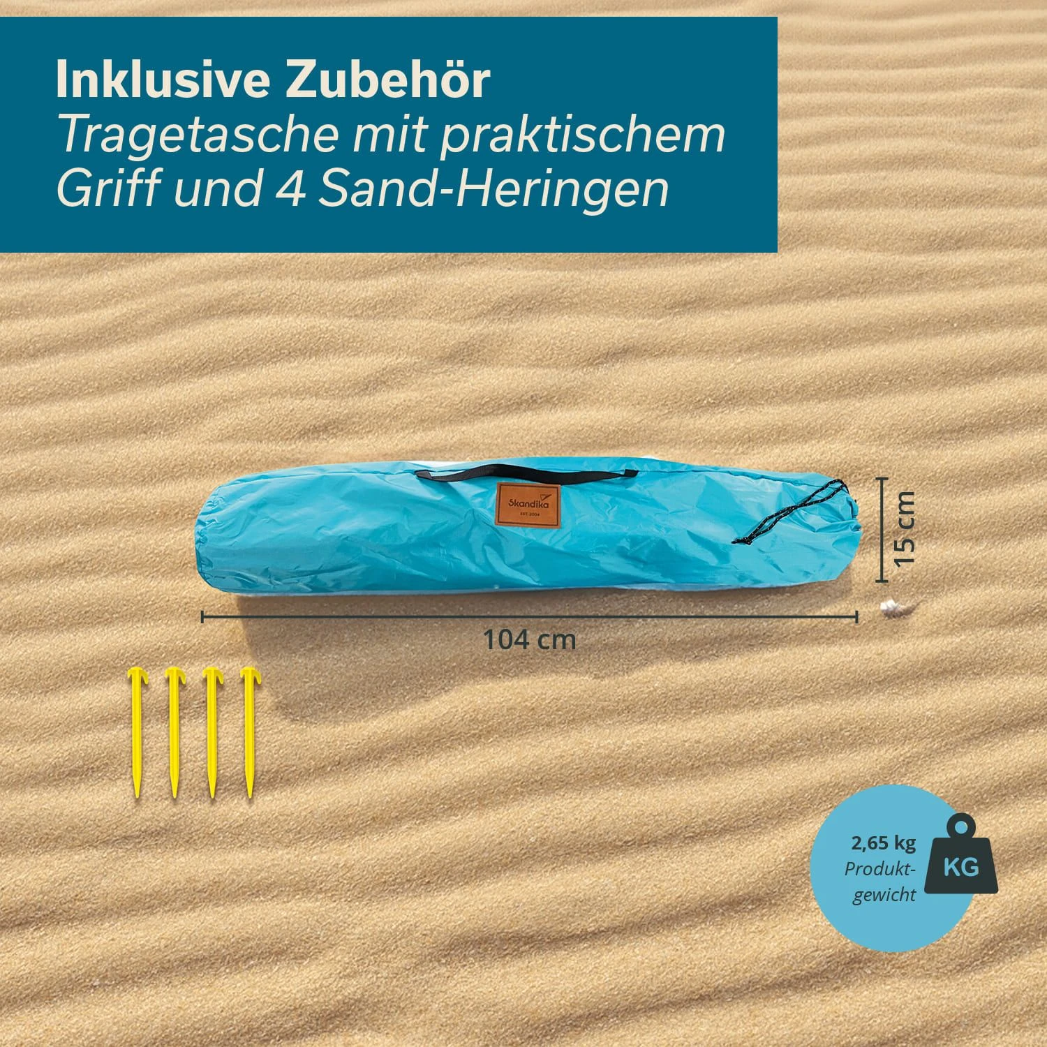 Skandika Skal Pop-up Strandtent - Afbeelding 5