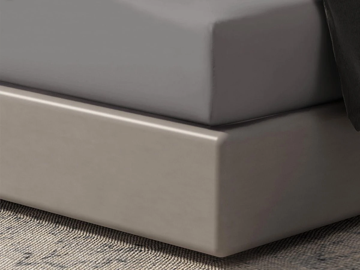 DoubleDry Home 180 X 200 Cm Hoeslaken - Grey - Afbeelding 2