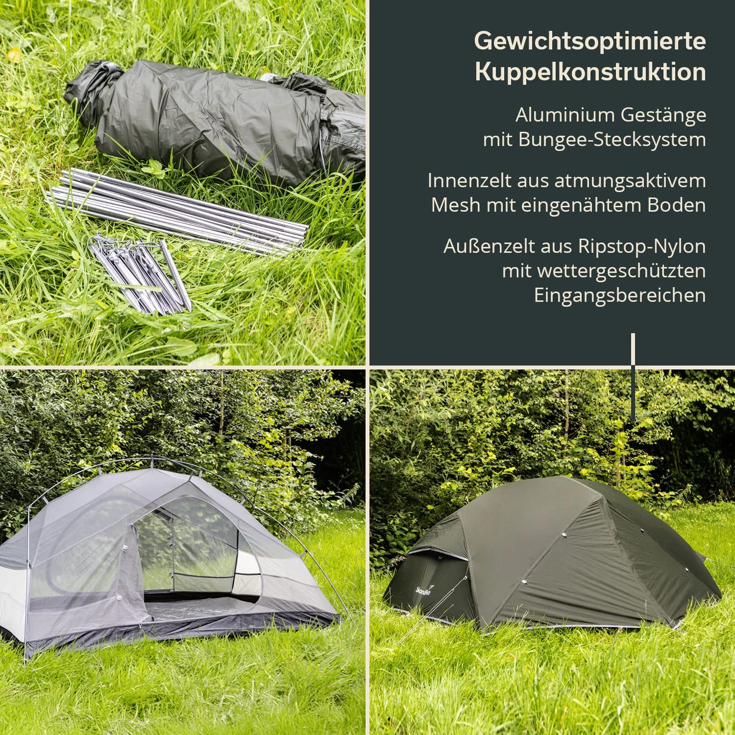 Skandika Vatn Trekking Tent - 2 Personen - Afbeelding 2