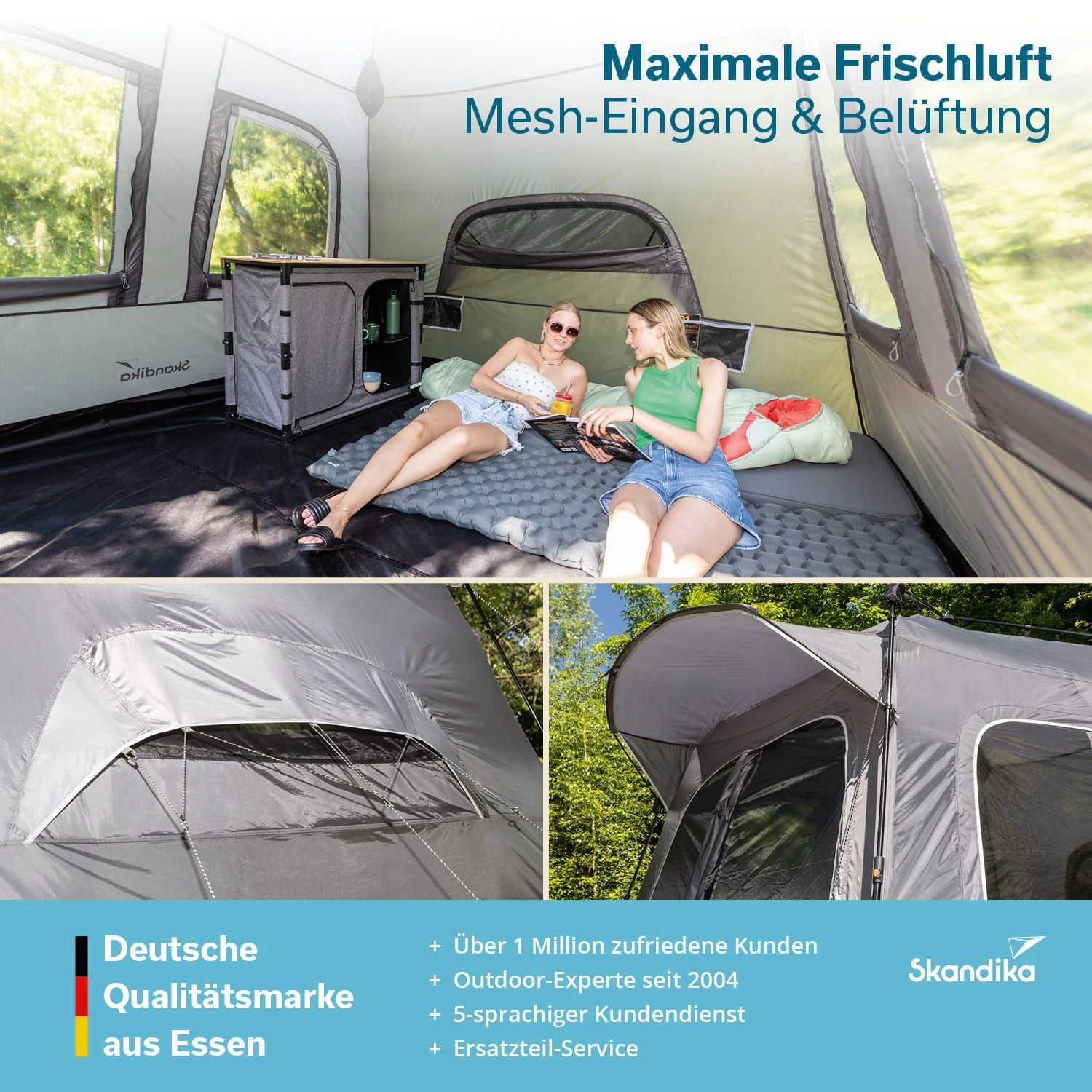 Skandika Hognes 4 Protect Quick-Start Dagtent - Afbeelding 4