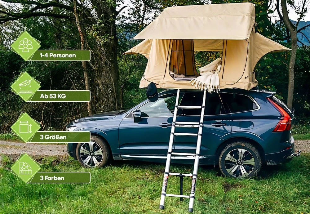 OutdoorU Expedition 4 Personen Daktent - Grijs - Afbeelding 3