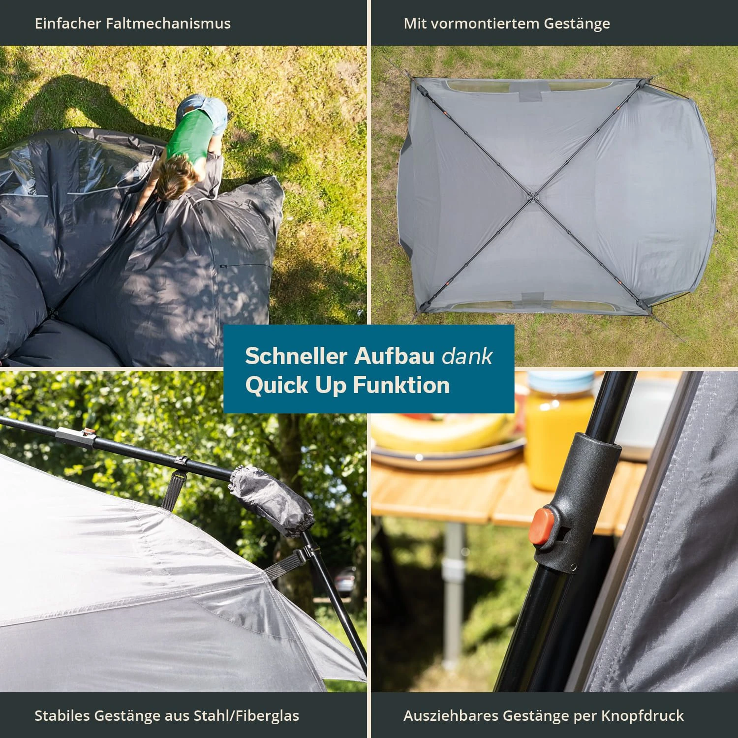 Skandika Hognes 4 Protect Quick-Start Dagtent - Afbeelding 2