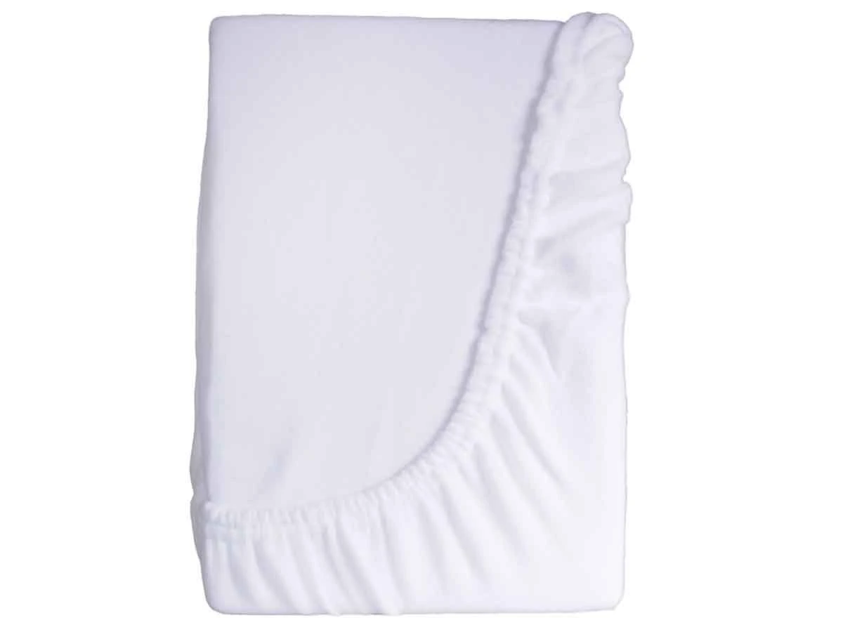 DoubleDry Molton 180 X 200 Cm Hoeslaken - Basic Wit - Afbeelding 2