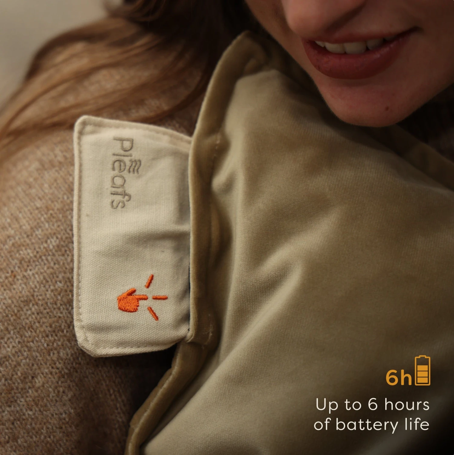 Pleafs Warmtekussen Plush 45x60cm - Crewel Tan - Afbeelding 4