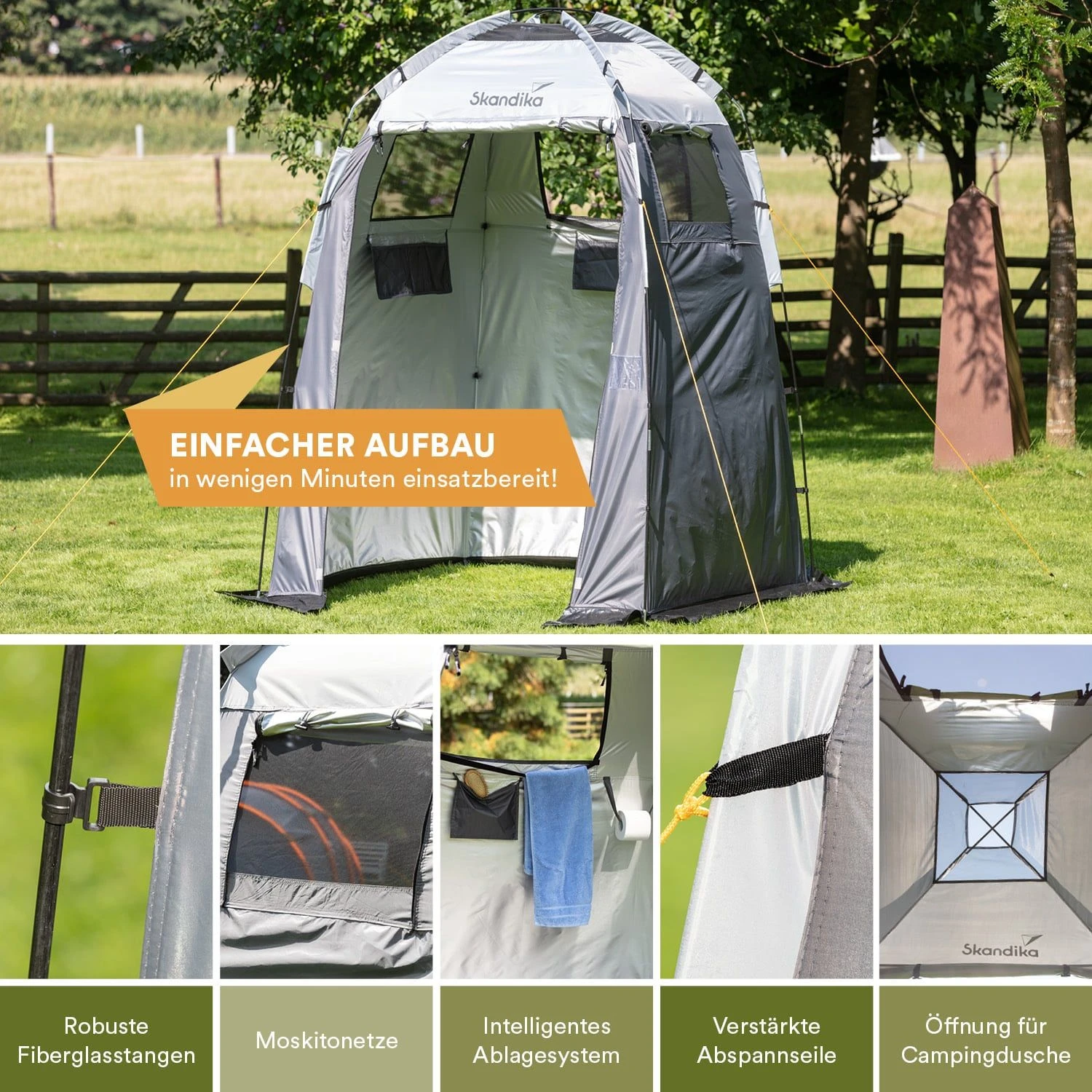 Skandika Camping Douchetent - Afbeelding 4