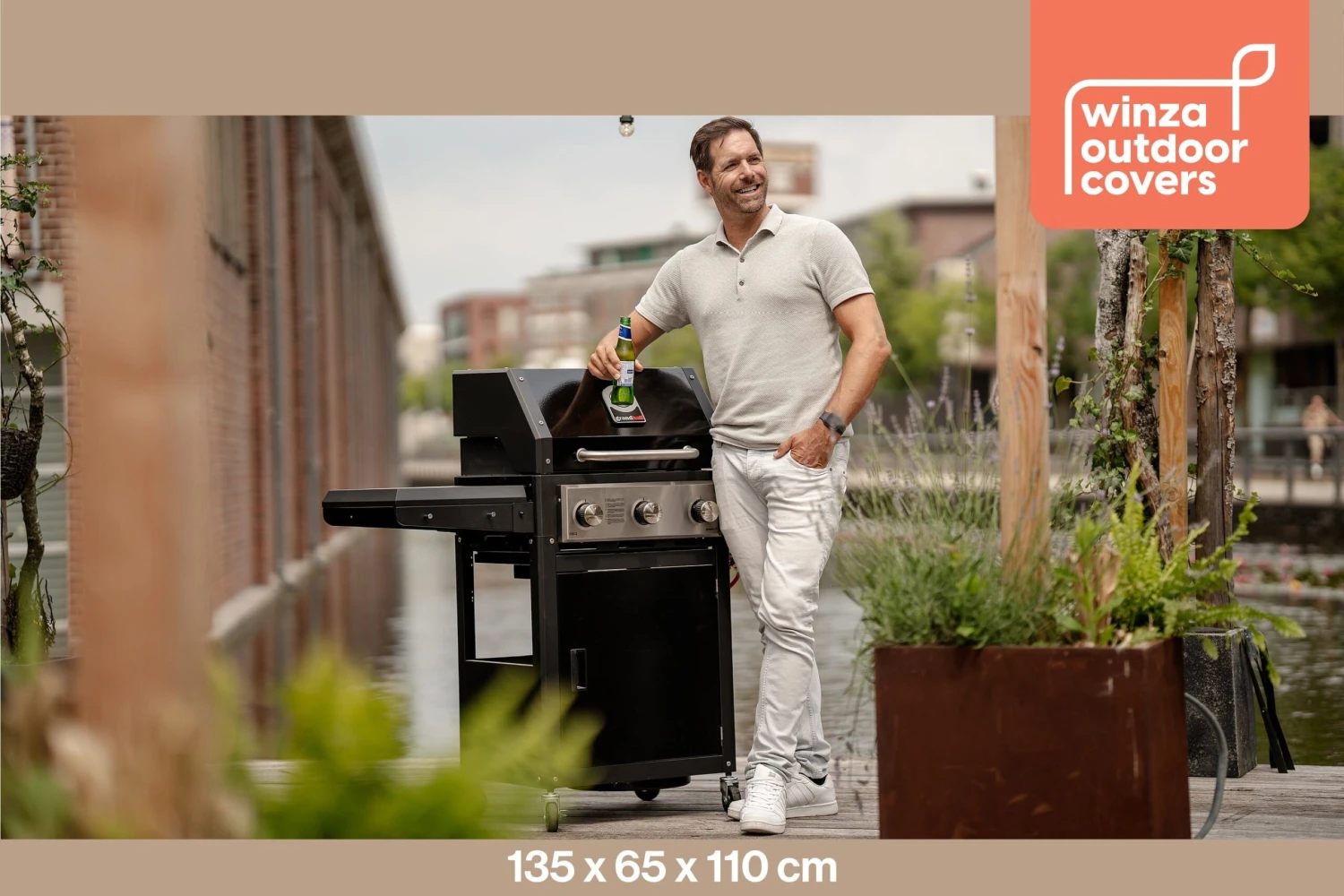 Winza 135 X 65 X 110 Cm Barbecue Beschermhoes - Afbeelding 6