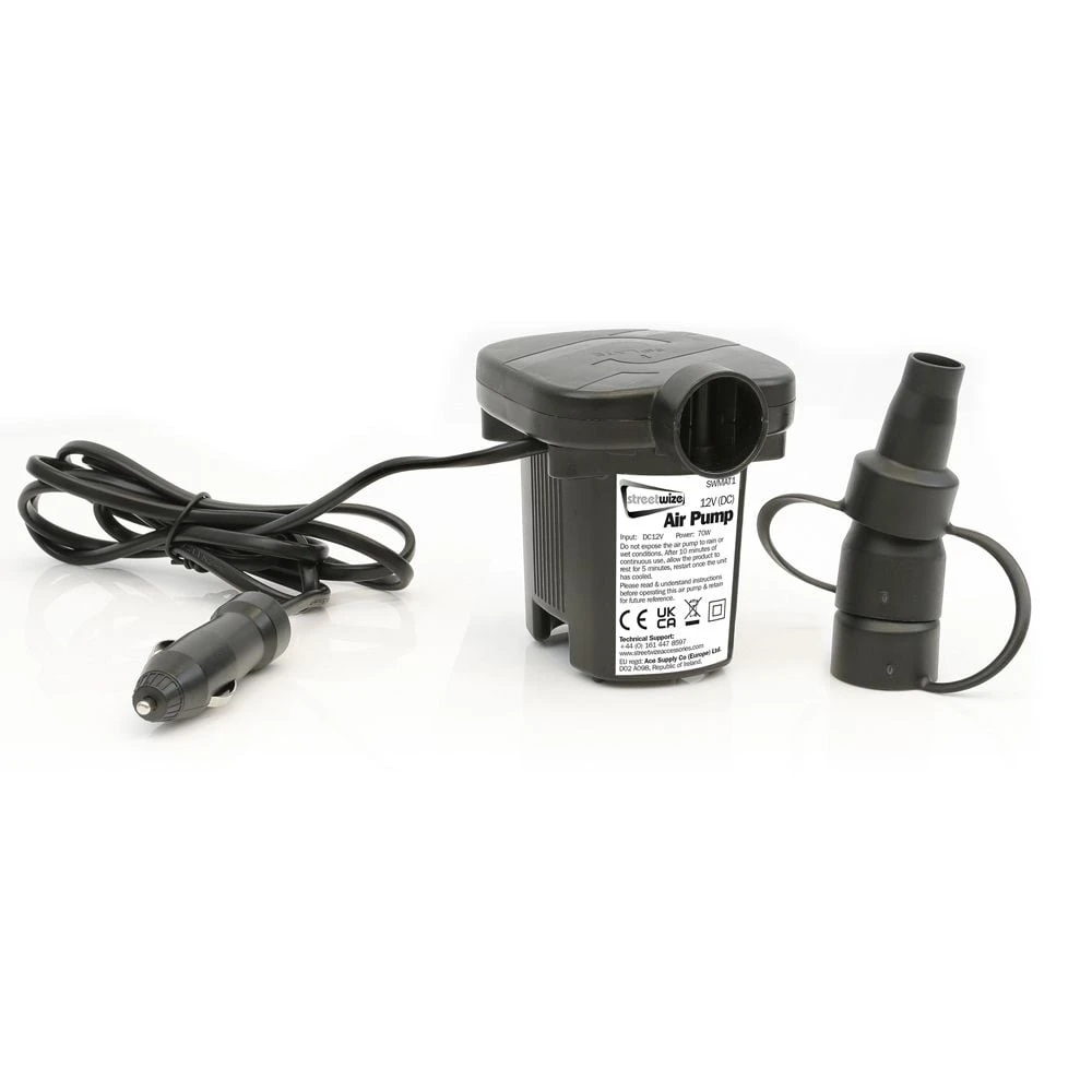 Merkloos Streetwize Kofferbak En Achterbank Luchtbed Met Pomp - Afbeelding 5