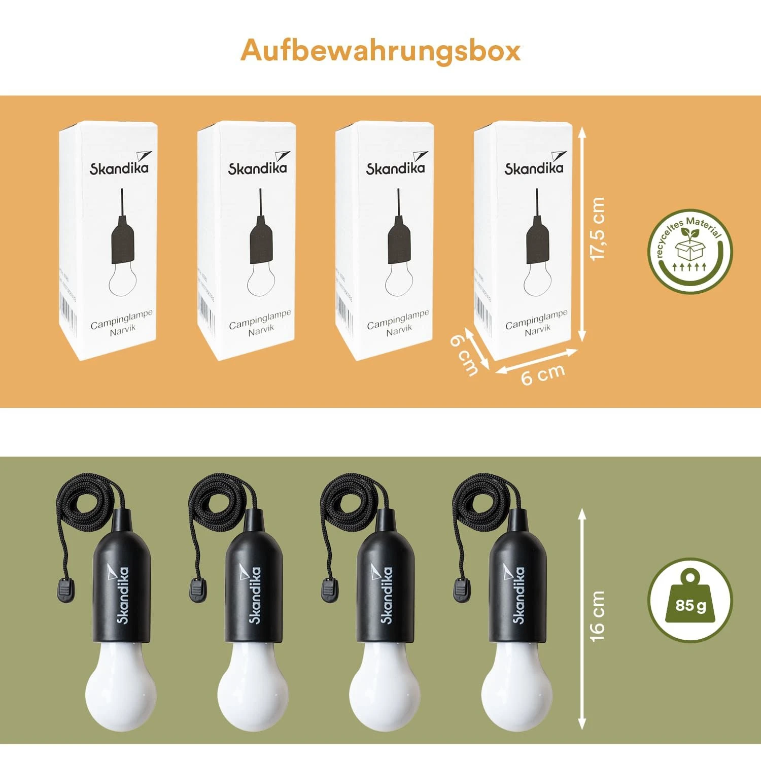 Skandika Narvik Set Van 4 Campinglampen - Afbeelding 5