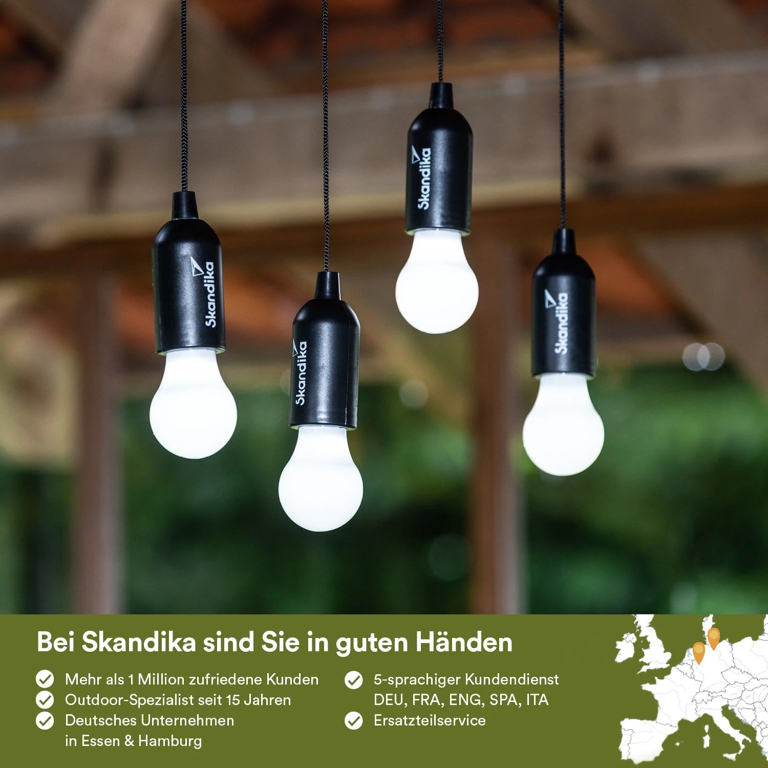 Skandika Narvik Set Van 4 Campinglampen - Afbeelding 6