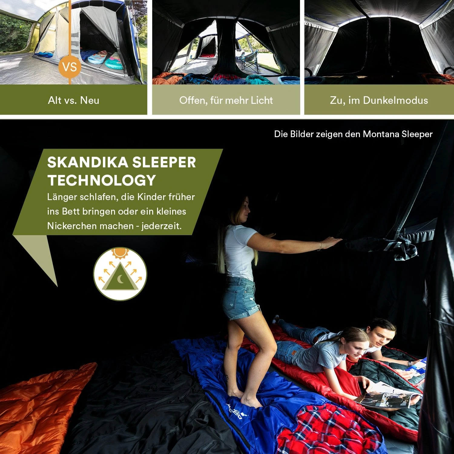 Skandika Gotland 6 Sleeper Protect Tunneltent - Afbeelding 2