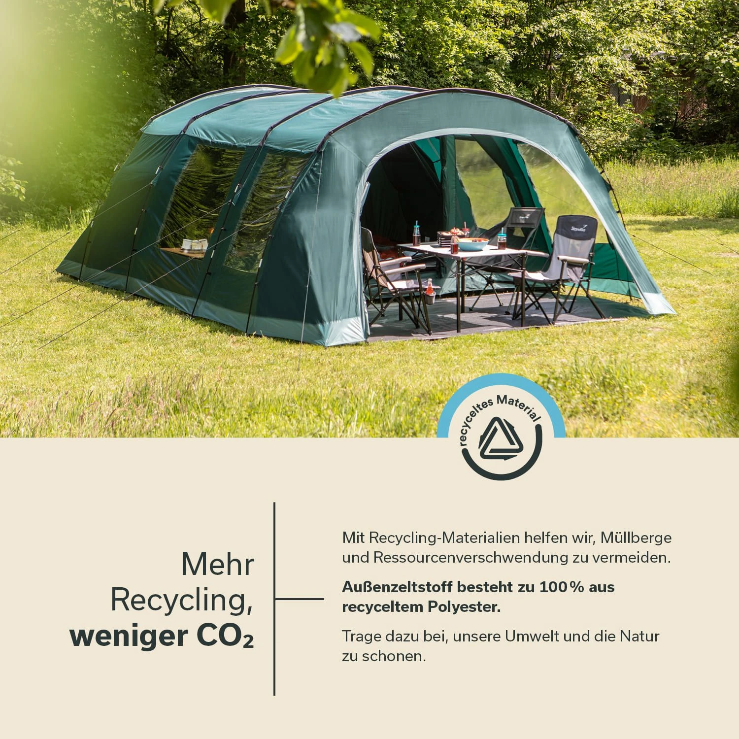 Skandika Kaupanga 6 Tunneltent Gerecycled - Afbeelding 2