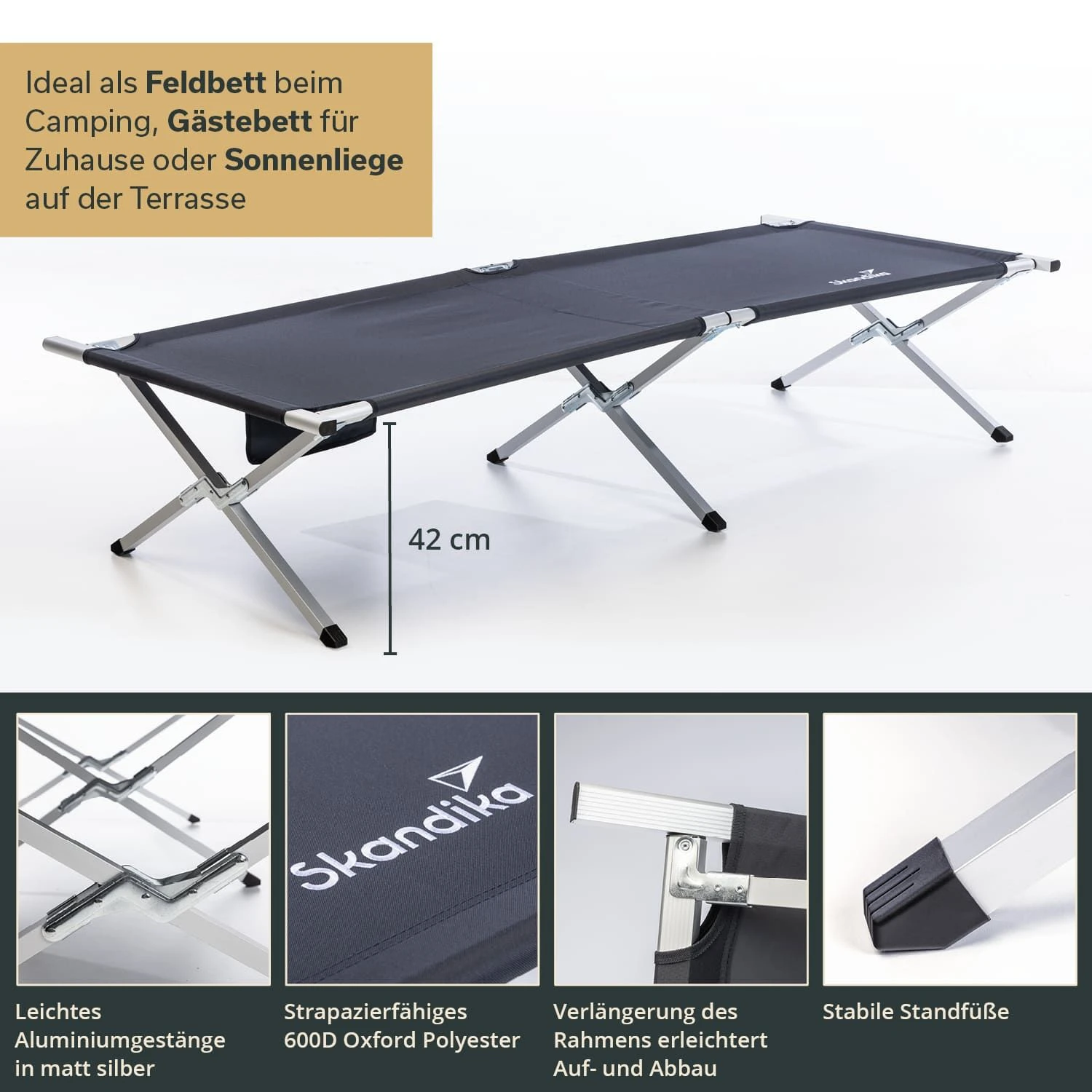 Skandika Vuoma Ligbed - Blue - Afbeelding 2