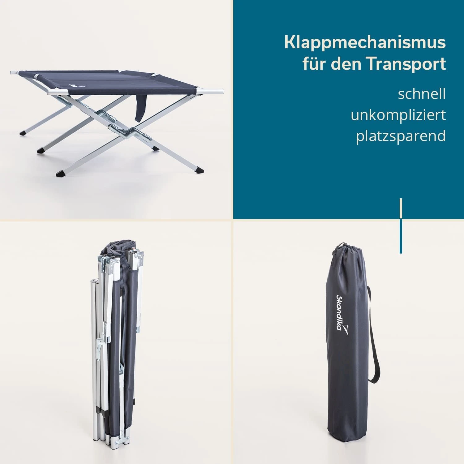 Skandika Vuoma Ligbed - Blue - Afbeelding 4