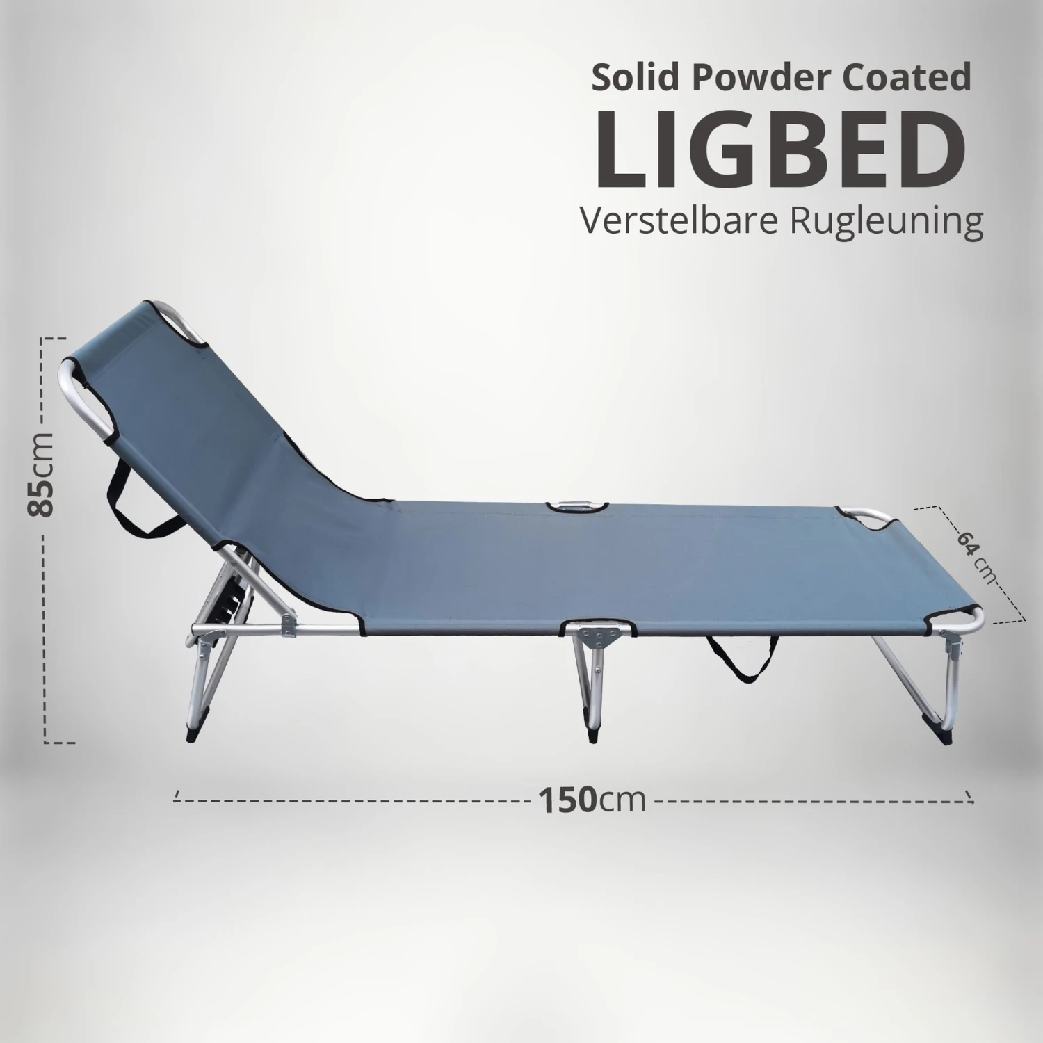 MaxxGarden Aluminium Ligbed - Afbeelding 2