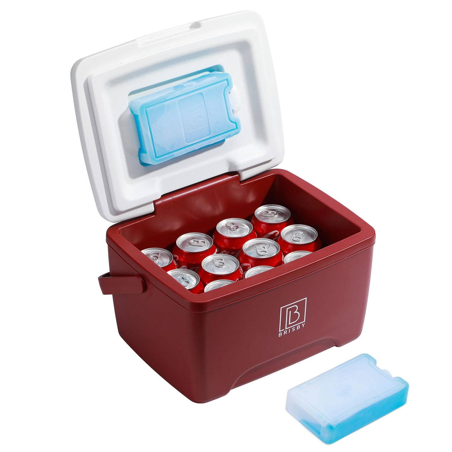 Brisby 8 Liter Koelbox Met 2 Koelelementen - Red - Afbeelding 2