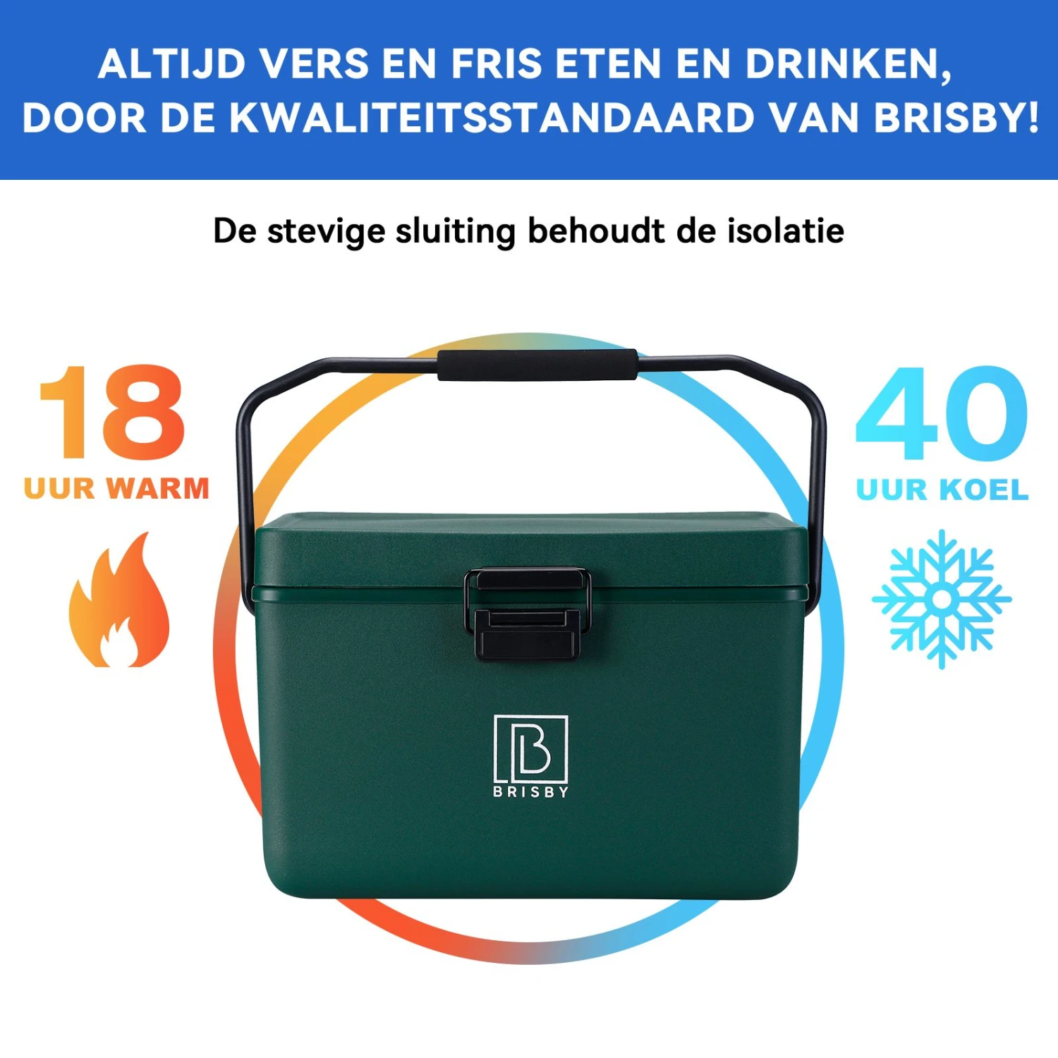 Brisby Frigobox 12 Liter Koelbox Met Koelelementen - Green - Afbeelding 5