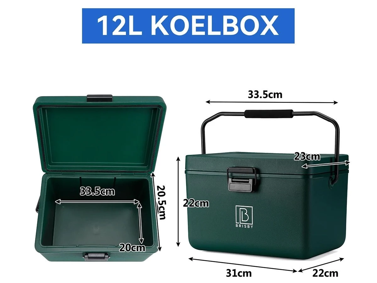 Brisby Frigobox 12 Liter Koelbox Met Koelelementen - Green - Afbeelding 4