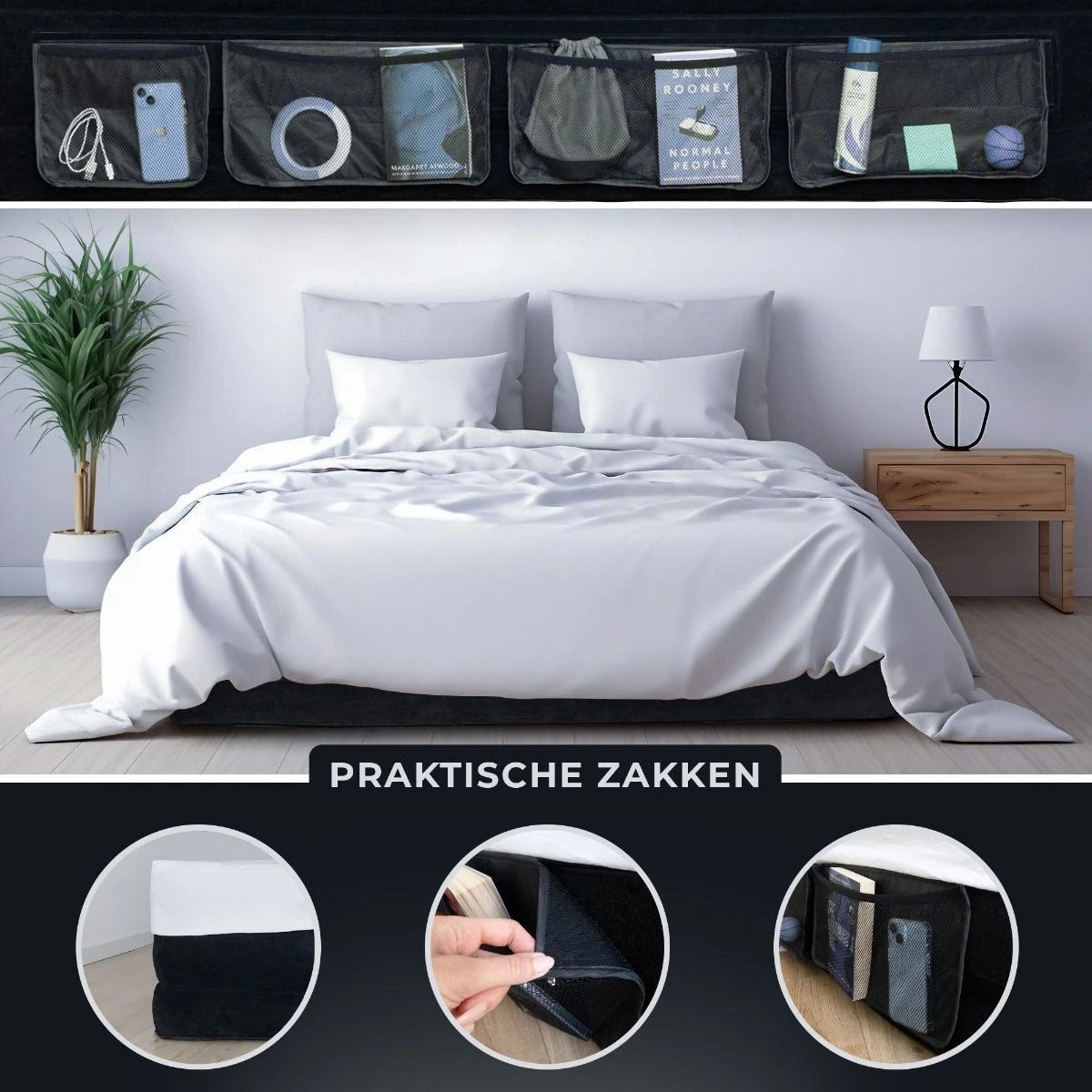 Merkloos FLOAT VersaVento 2 Persoons Luchtbed Met Pomp En Zijzakken - Afbeelding 6