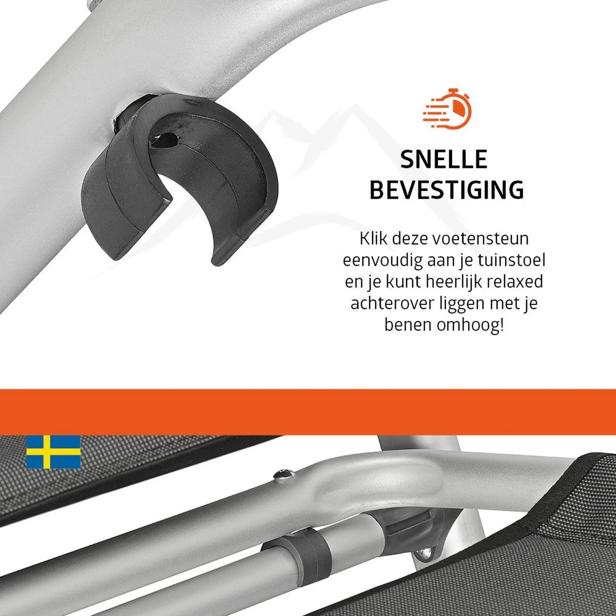 Campout 48 X 76 Cm Voetensteun - Grey - Afbeelding 4