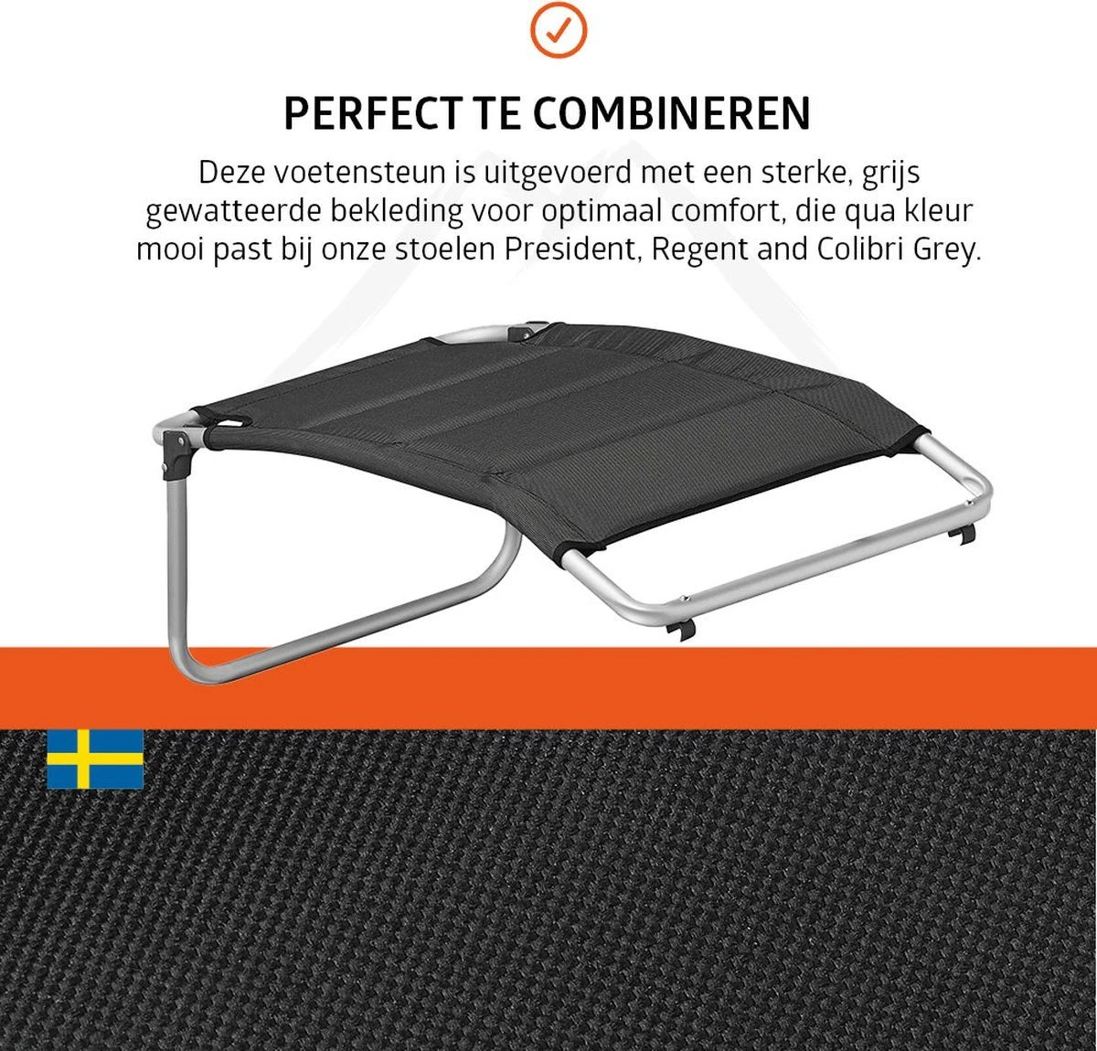 Campout 48 X 76 Cm Voetensteun - Grey - Afbeelding 5