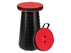 Campingwise Opvouwbare Camping Kruk - Red