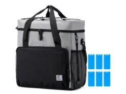 Merkloos Brisby 4-laags Geïsoleerde 40 Liter Koeltas - Grey