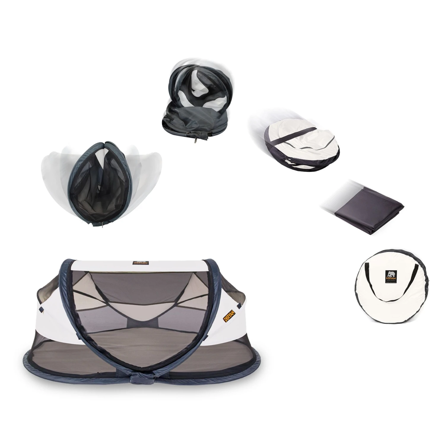 Deryan Baby Luxe Crème Campingbedje - Afbeelding 6