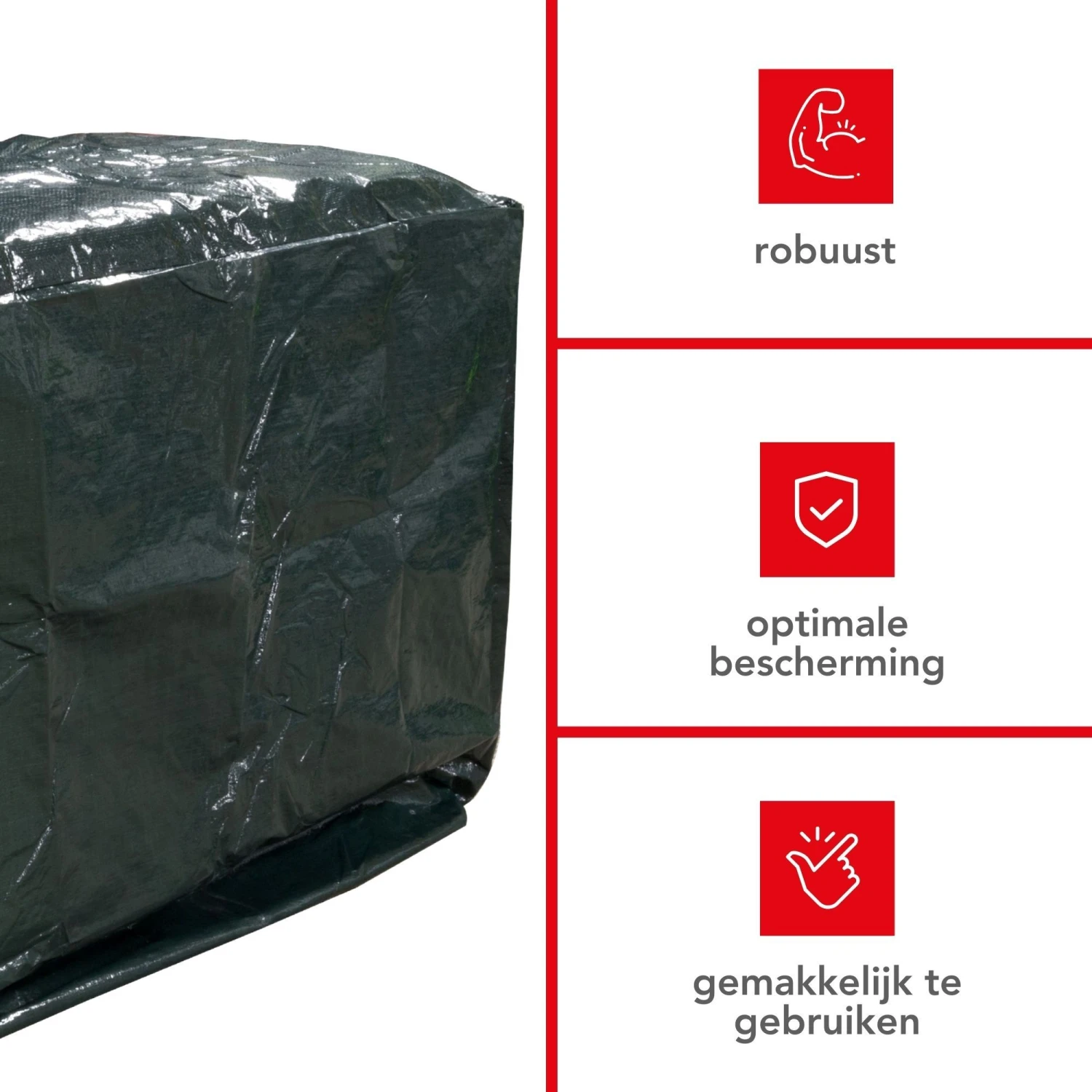 Merkloos Toolland BBQ Beschermhoes - 110x70x100cm - Afbeelding 4