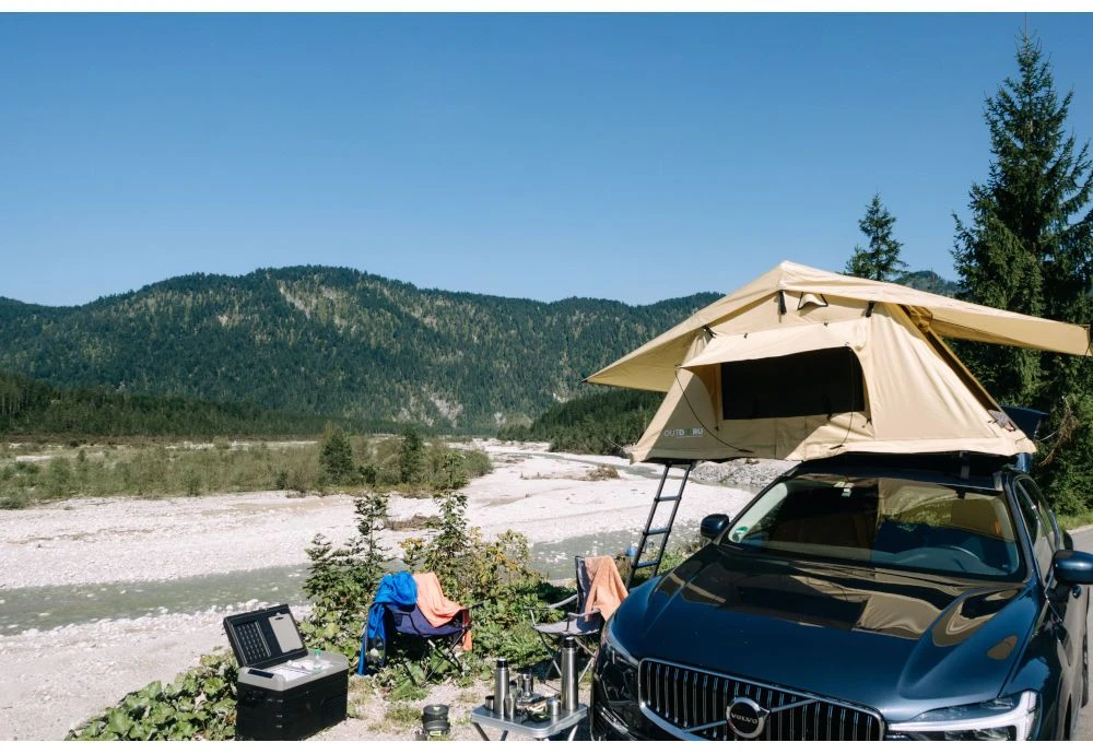 OutdoorU Expedition 4 Personen Daktent - Grijs - Afbeelding 2