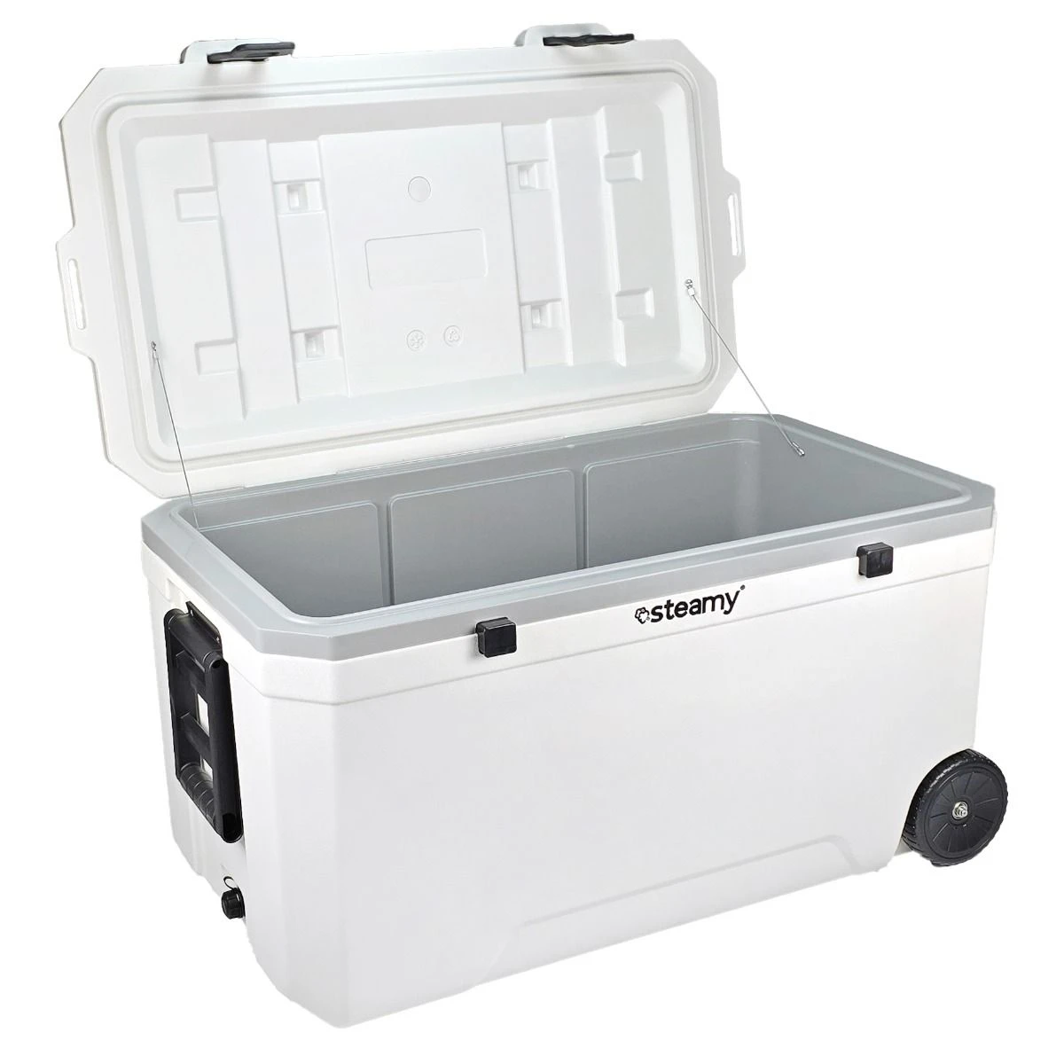 Steamy Marine 120 Roller, Koelbox Op Wielen, 120L, Wit - Afbeelding 6