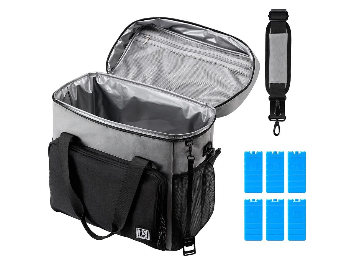 Merkloos Brisby 4-laags Geïsoleerde 40 Liter Koeltas - Grey - Afbeelding 2