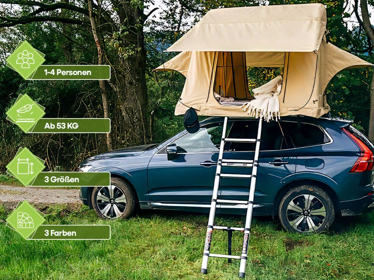 OutdoorU Expedition 4 Personen Daktent - Groen - Afbeelding 2