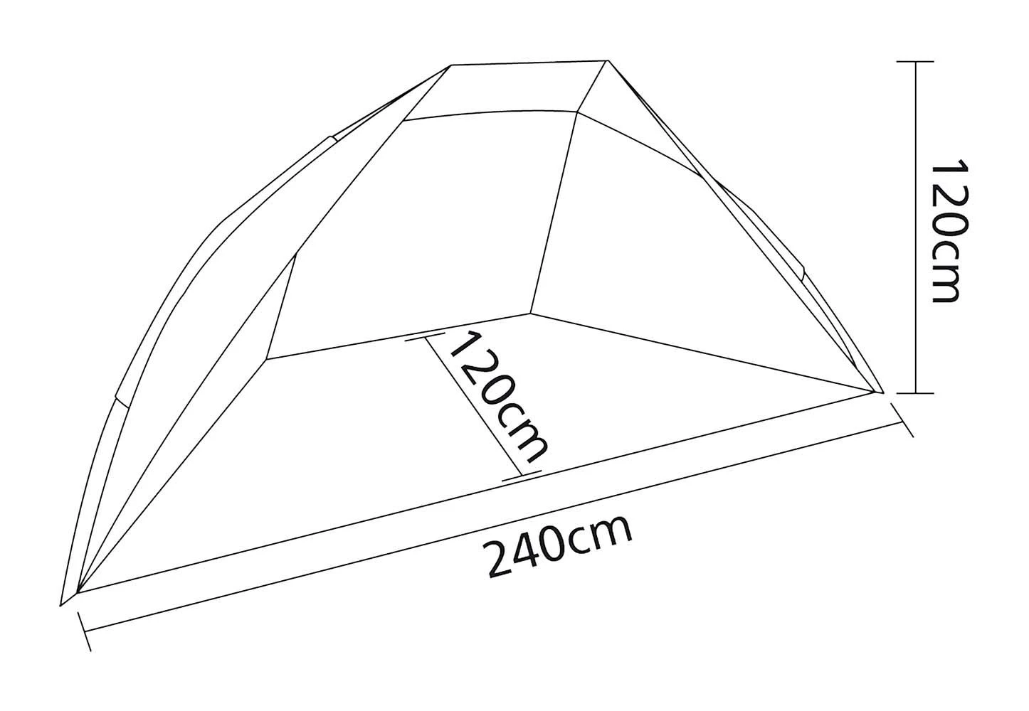 Bo-Camp Grijs Blauwe Windschelp - Afbeelding 2