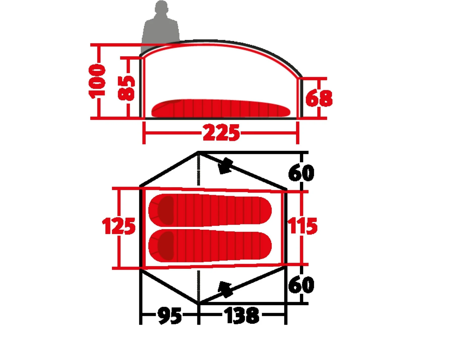 Wechsel Venture 2 Trekkerstent - Afbeelding 6