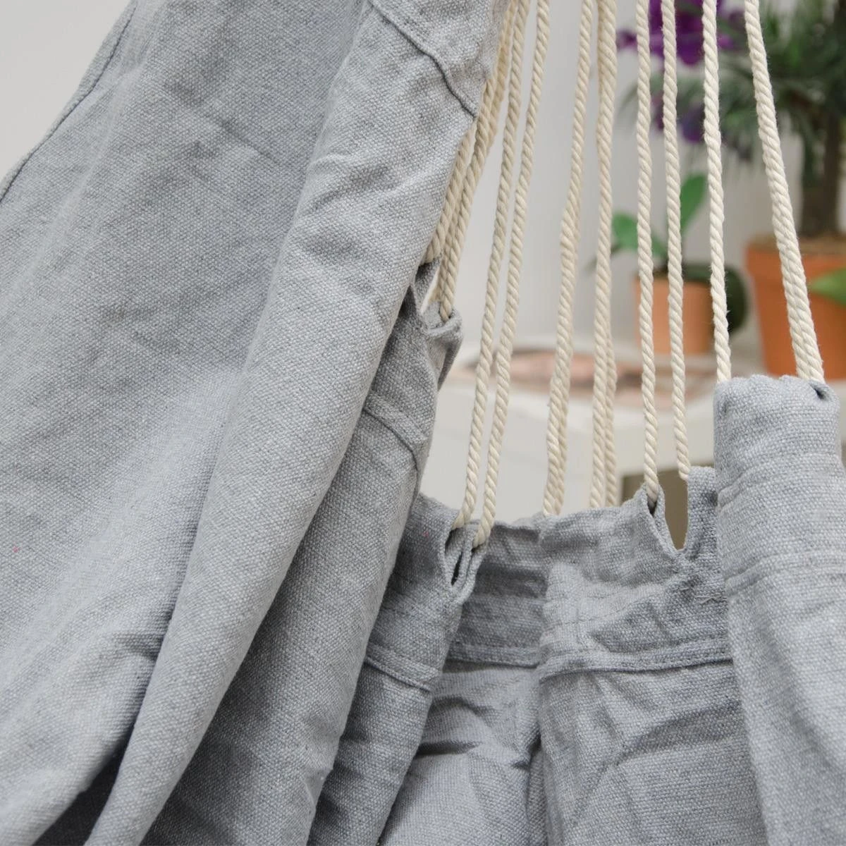 AMANKA 185 X 130 XXL Hangstoel - Light Grey - Afbeelding 4