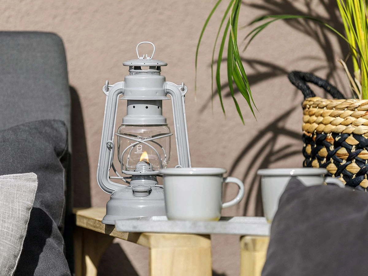 Feuerhand Baby Special 276 Nordic Grey Stormlamp - Afbeelding 4