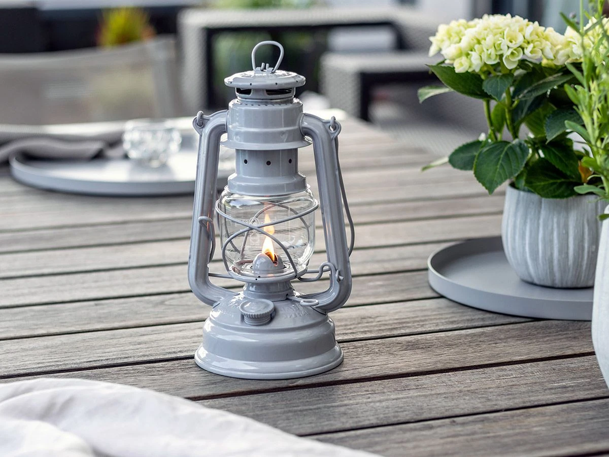 Feuerhand Baby Special 276 Nordic Grey Stormlamp - Afbeelding 3