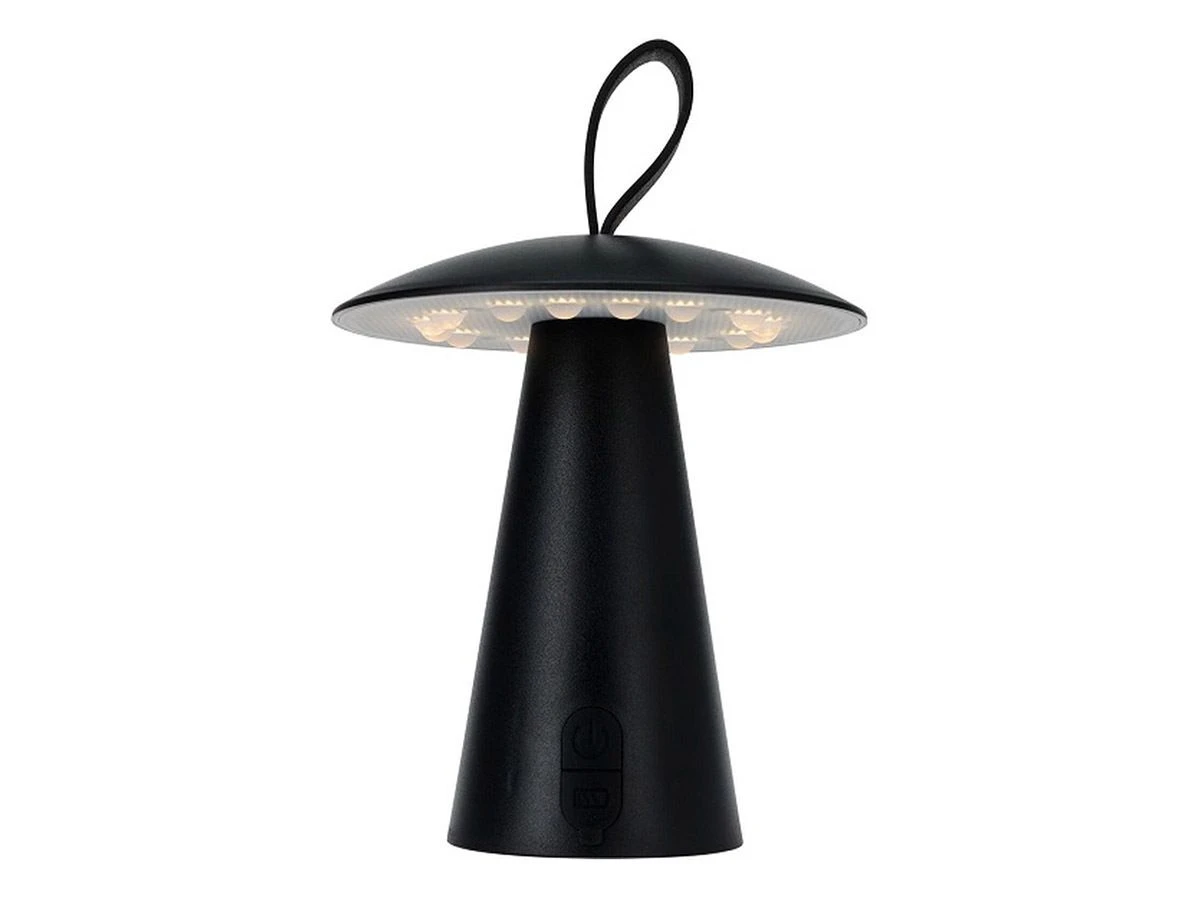 Merkloos Oplaadbare Tafellamp - Black