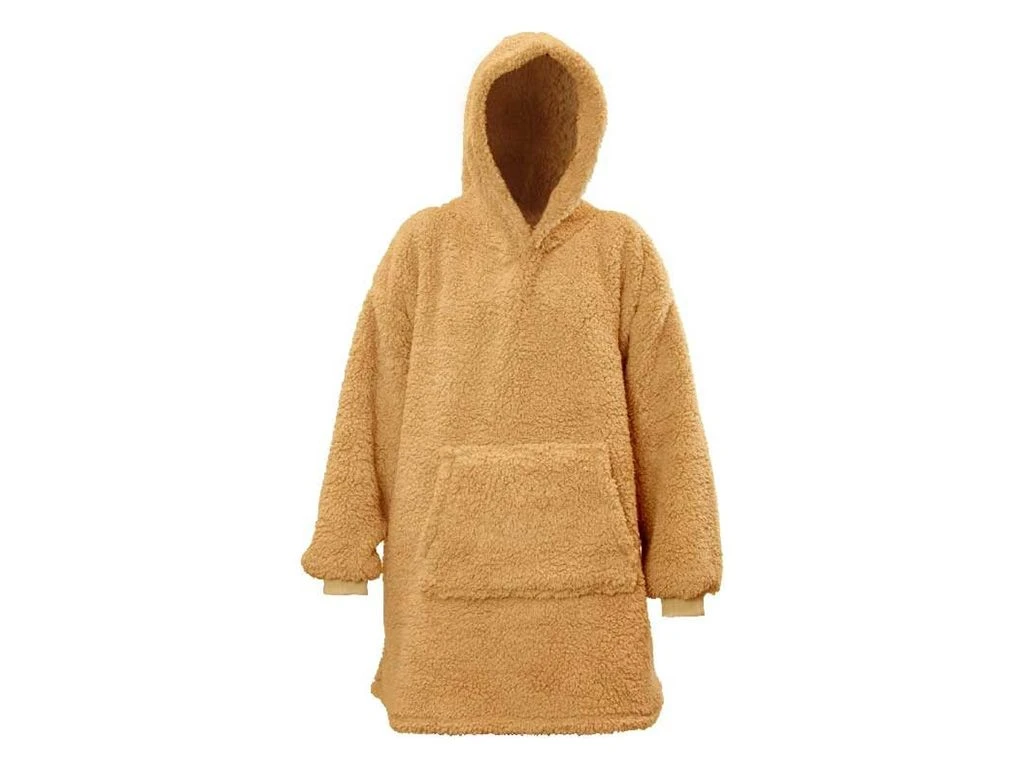 Unique Living Teddy Oversized Hoodie - Latte