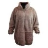 Unique Living Willow Long Oversized Hoodie - Taupe